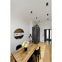 SLV Ceiling luminaire TRILEDO ROUND CL Surface mount luminaire Downlight, LED, 6W, 38�, 3000K, incl. driver, matt black