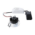 SLV LED Indbygningslampe PATTA-I, rund, 12W, COB LED, 38�, 3000K, IP65, inkl. netdel, alu b�rstet