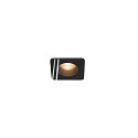 LED Ceiling recessed luminaire PATTA-F, square, 12W, COB LED, 38�, 3000K, IP65, incl. Driver, black
