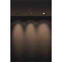 SLV LED Indbygningslampe H-LIGHT 1 LED, 11,5W, 20�, 2700K, inkl. netdel, clip fjedre, mat sort