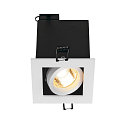 SLV Indbygningsspot KADUX 1 GU10 Downlight, GU10, 230V, Clip fjedre, hvid