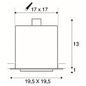 SLV Ceiling recessed spot KADUX 1 ES111 Downlight, GU10, 230V, black