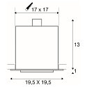 SLV Indbygningsspot KADUX 1 ES111 Downlight, GU10, 230V, hvid