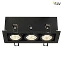 LED Ceiling recessed spot KADUX Triple, 3x6,2W, COB LED, 3000K, 38, incl. Driver, Clip springs