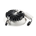 SLV LED Indbygningslampe OCCULDAS, rund, hvid, 22W, SMD LED, 120�, 3000K, inkl. netdel, Clip fjedre
