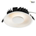 SLV LED Ceiling recessed luminaire OCCULDAS, round, white, 22W, SMD LED, 120, 3000K, incl. Driver, clip springs