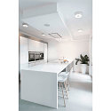 SLV LED Ceiling luminaire OCCULDAS, round, 21W, 30 SMD LED, 3000K, 120�, white