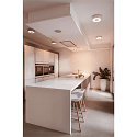 SLV LED Ceiling luminaire OCCULDAS, round, 21W, 30 SMD LED, 3000K, 120�, white