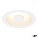 SLV LED Recessed luminaire OCCULDAS 14 LED, white, 15W, 3000K