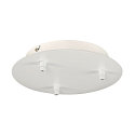 Loftroset FITU 3er Rosette, rund, inkl. Tr�kaflastning, hvid