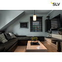 SLV Pendant luminaire FENDA E27 Pendant cable with open cable, canopy excl., shade excl., black