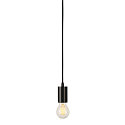 SLV Pendel FITU PD, E27, l�ngde 9.1cm, pendul 500cm, med �ben kabelende, sort