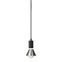 SLV Pendel FITU PD, E27, l�ngde 9.1cm, pendul 500cm, med �ben kabelende, sort