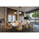 LED Pendel MEDO RING 90 LED, 58W, 105�, 3000K, sort