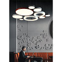 LED Pendel MEDO RING 90 LED, 58W, 105�, 3000K, sort