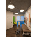 SLV LED Loftlampe MEDO 90 LED Pendel, 120W, 120�, 3000K, alu-gr�