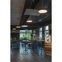 SLV LED Loftlampe MEDO 90 LED Pendel, 120W, 120�, 3000K, alu-gr�