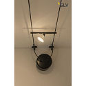 SLV COSMIC, Lampeholder til TENSEO 12 Volt wiresystem, QR-C51, svinge, 2 stk., sort