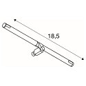 SLV COSMIC, Lampeholder til TENSEO 12 Volt wiresystem, QR-C51, svinge, 2 stk., hvid