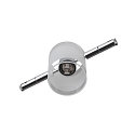 SLV COMET, Wirelampe til TENSEO 12 Volt wiresystem, QR-C51, delvist satineret glas, chrom
