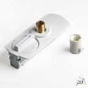 SLV 1-Phase track adapter incl. strain relief, white