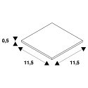 SLV Metal-Stabilisator, til samlestykke, til 1-Faset 230 volt str�mskinne