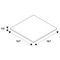SLV Stabilisator X-samlestykke til 1-Faset 230 volt str�mskinne, nikkel mat