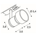 Spot PURI, GU10 inkl. 1-Faset adapter, sort