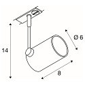 SLV Spot BIMA 1 GU10 incl. 1-Phasen adaptor, white