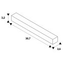  Flex-forl�nger til 3-faset 230 v skinne, sort