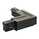 EUTRAC 90� modul til 3-faset 230 v skinne, udvendig jord, EckTilslutningskabel 1, sort