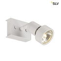 SLV Vglampe PURI 1 Loftlampe, GU10, max. 1x50W, med Dekoring, hvid