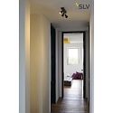 SLV Wall luminaire PURI 3 Ceiling luminaire, GU10, max. 3x50W, with Decoring, black
