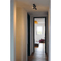 SLV V�glampe PURI 3 Loftlampe, GU10, max. 3x50W, med Dekoring, sort