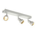 SLV V�glampe PURI 3 Loftlampe, GU10, max. 3x50W, med Dekoring, hvid