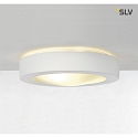 SLV Loftlampe GL 105 E27, rund, hvid Gips, max. 15W