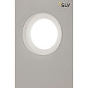 SLV Loftlampe GL 105 E27, rund, hvid Gips, max. 15W