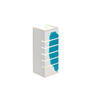 SLV V�glampe GL 100 SLOT, kvadratisk, hvid Gips, E14, max. 40W