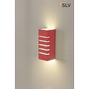 SLV Plaster Wall luminaire GL 100 SLOT, rectangular, white plaster, E14