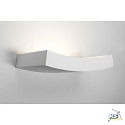 SLV Plaster Wall luminaire GL 102 CURVE, white plaster, R7s 78mm
