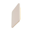 Gips V�glampe PLASTRA SQUARE, firkantet, hvid Gips, 48 LED, 3000K