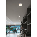SLV Indbygningslampe PLASTRA Downlight, GU10, firkant, hvid gips