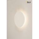SLV PLASTRA, Wall luminaire, LED, 3000K, round, white plaster