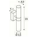 SLV V�glampe MIBO WALL UP-DOWN