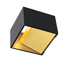 LED V�glampe LOGS IN 5W LED 3000K, sort/messing