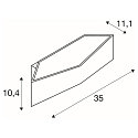 LED V�glampe CARISO WL-4 LED, 2x 9W LED, 2700K