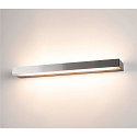 SLV LED V�glampe SEDO 14 LED, 17W, 3000K, firkantet, Glas satineret, b�rstet alu