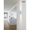 SLV Wall luminaire ENOLA_B UP/DOWN, H 22cm, 2x GU10 QPAR51 max. 50W, aluminium, white