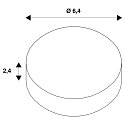 SLV Dekorativ ring til ENOLA_B Loftlampe, sort