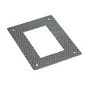 Indbygningsramme til DOWNUNDER PUR 120, 18 x 14cm, firkantet, st�l